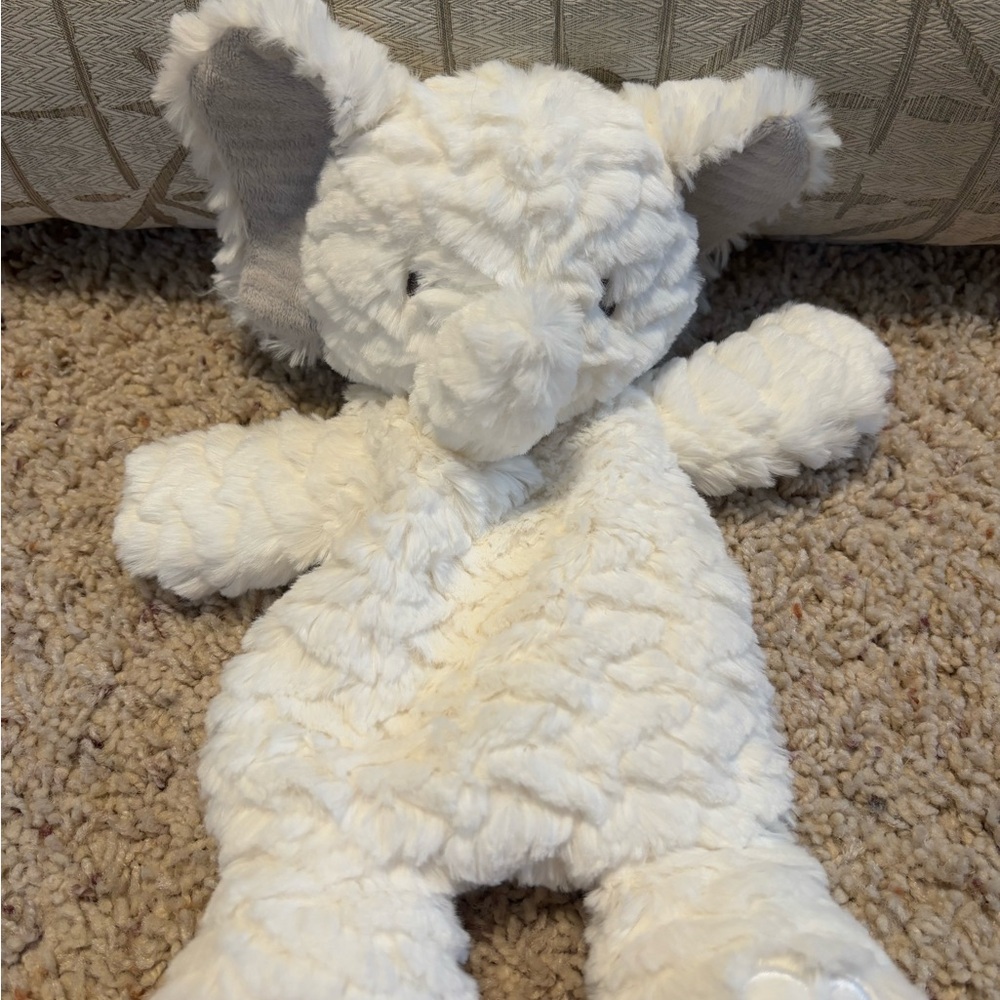 Plush White Elephant Stuffed Animal